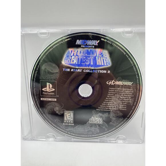 Arcade's Greatest Hits: The Atari Collection 2 (Sony PlayStation 1, 1998) Disc - Picture 5 of 5